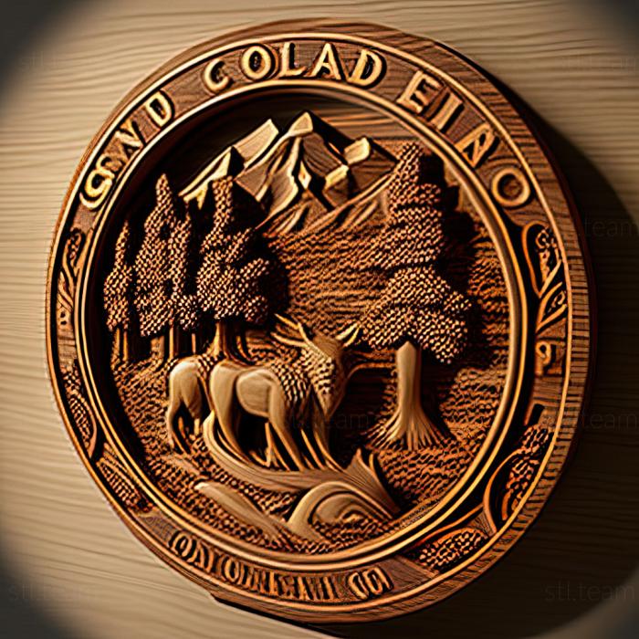 3D model Centennial Colorado (STL)